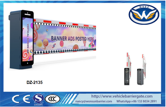 درب مانع پارکینگ تبلیغاتی بالا DC24V موتور براشلس برای سایت تجاری