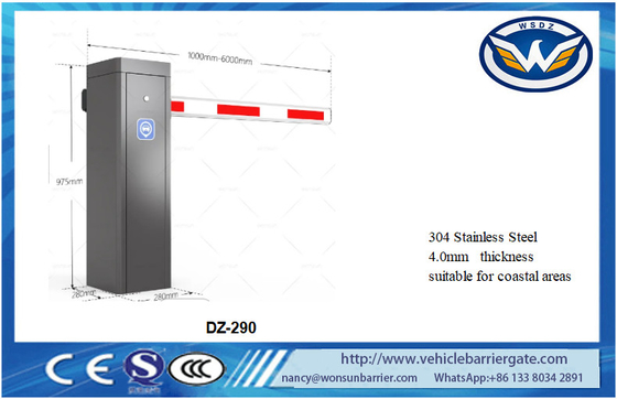 10 میلیون Life Vehicle Barrier Gate 304 Stainless Steel 4.0mm ضخامت برای پارکینگ ها
