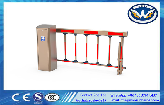 1.5s-6s سرعت تنظیم شده DC Brushless Motor Parking Barrier Gate برای کنترل دسترسی در رنگ طلایی