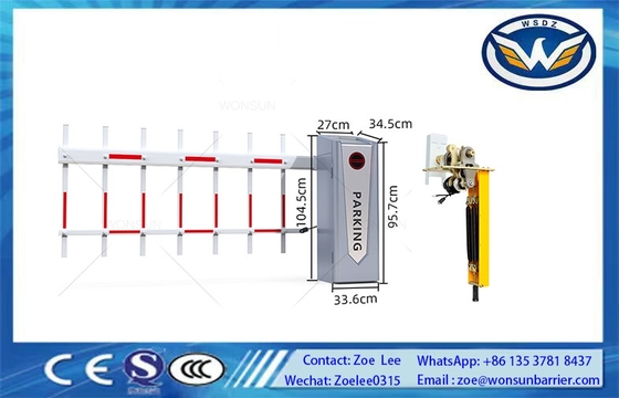 Serv Motor سرعت بالا اتوماتیک Boom Gate مانع جاده جاده مانع وسیله نقلیه با چراغ