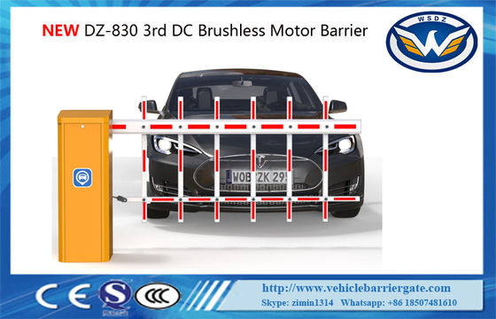 160W Bidirection 4m Two Fence Car Park Barrier Gate 24V DC کنترل از راه دور موتور